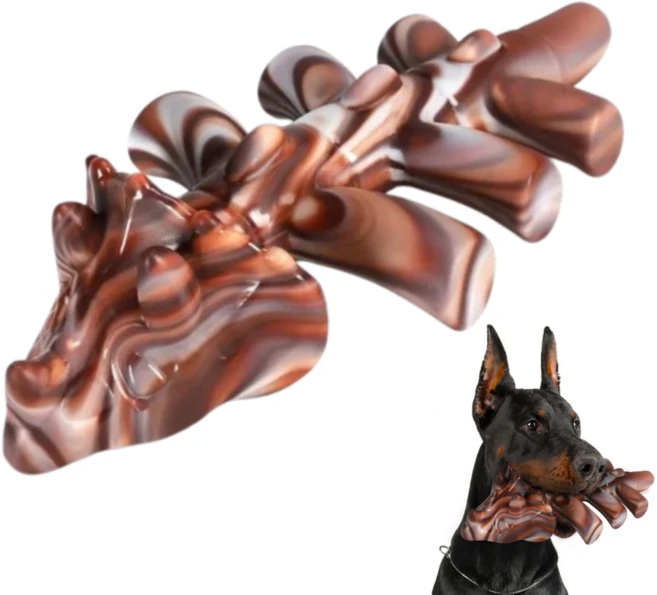 위드앤미 강아지 씹는 장난감 나일론 초강력 내구성 쇠고기향 중대형견, 1개, 트리케라톱스 - 쿠팡