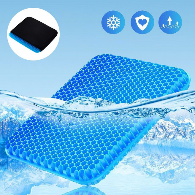 올라이프지 여름 실리콘 벌집 젤 쿨 방석 차량용 학생 사무실 의자방석, 상세페이지 참조