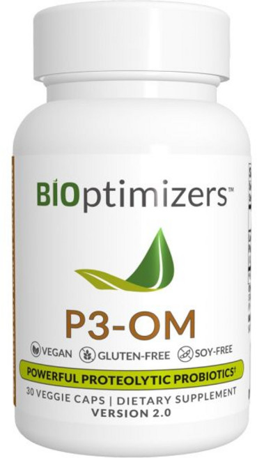 높이 방법 P3OM 단백질 분해 전분 프로바이오틱 소화 면역 건강 락토바실러스 플란타룸 남성과 여성 팽만감, 1개, 30정