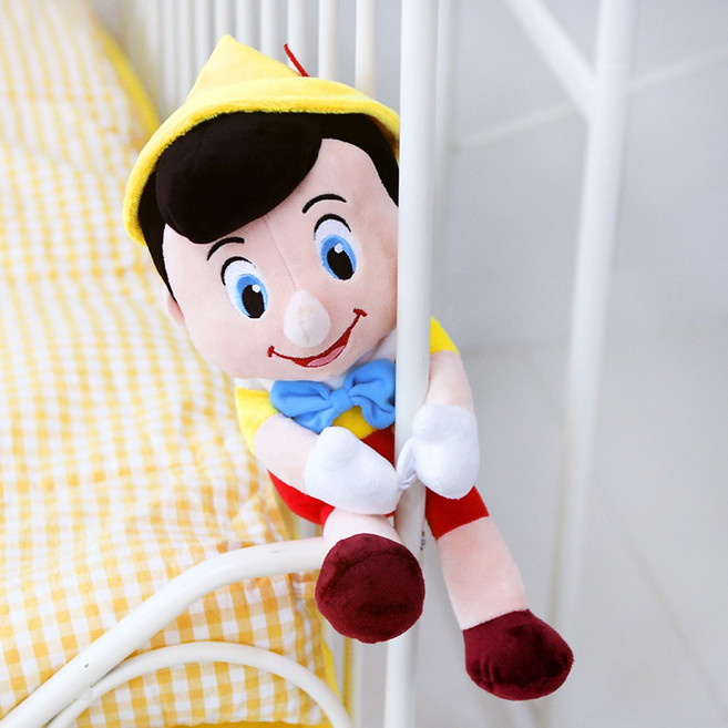[돌앤돌스]디즈니 피노키오 커튼 인형 25cm-캐릭터 인테리어 소품 봉제인형, 혼합색상, 25mm