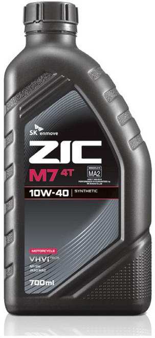 ZIC M7 4T 10W40 1L 오토바이엔진오일, 1개, ZIC M7 4T 10W40_1L(4행정) @