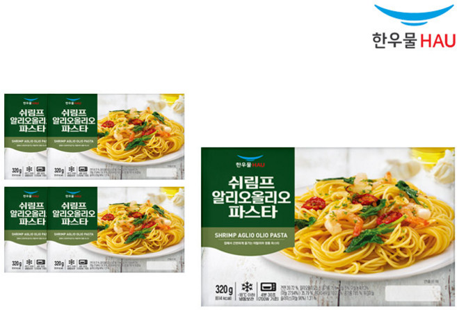 [자연맘스토리] 한우물 쉬림프 알리오올리오 파스타 320g x 5개