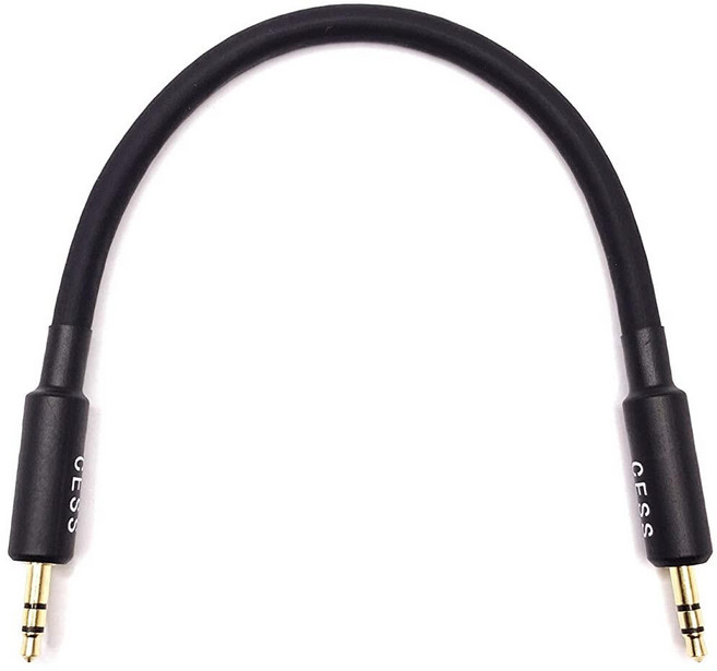 CNCESS CESS-070 쇼트 스테레오 오디오 케이블 3.5mm TRS 커넥터 수 - 수 15.2cm6인치 144148, CNCESS CESS-070 쇼트 스테레오 오디오 케이