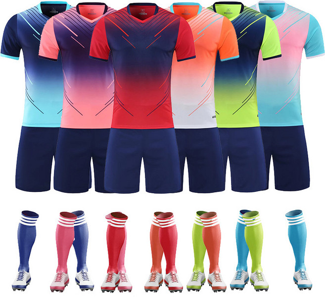 축구복 세트 현물 멀티 옵션 남여 트레이닝 유니폼 통기흡한 유니폼