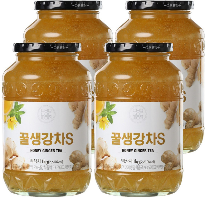 초록원 꿀생강차 S, 1kg, 1개입, 4개