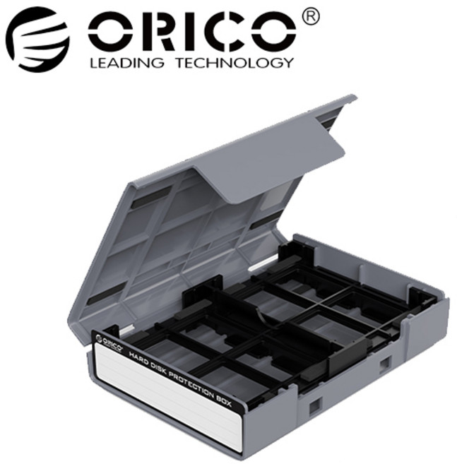 오리코 2.5형 HDD 4개 or 3.5형 HDD 1개 보관함 PHP-25, 그레이