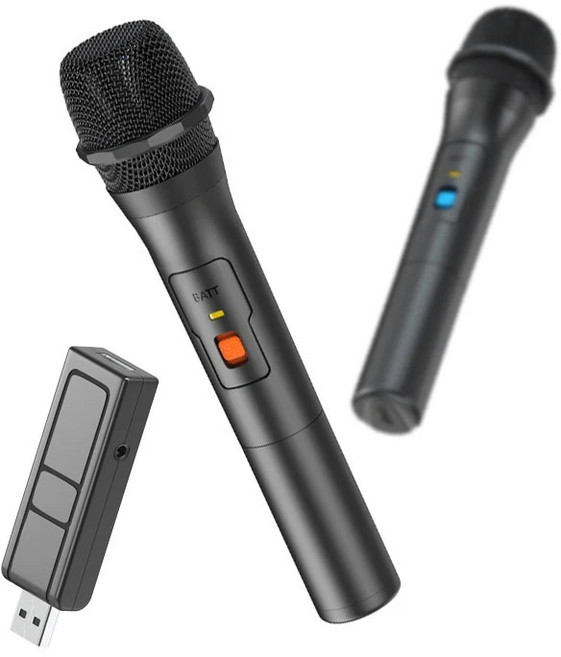 VHF 무선 마이크 시스템 키트 USB 수신기 휴대용 노래방 마이크 홈 파티 스마트 TV 스피커 노래 마이크 1 쌍, 2. 2Pcs Mic, 2)2Pcs Mic