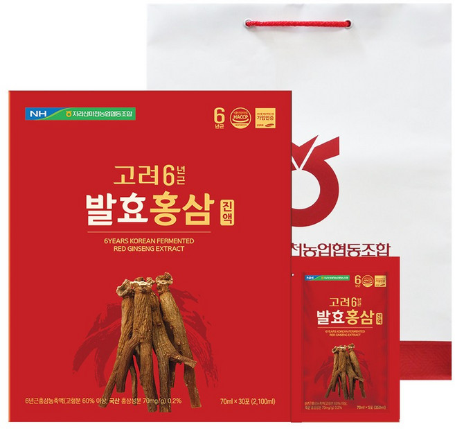마천농협 고려 6년근 발효홍삼진액, 1개, 2.1L