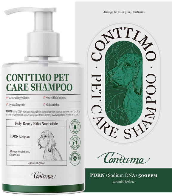 꼰띠모 펫케어 샴푸 490ml, 1개