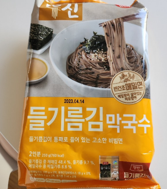 동원 면발의신 들기름김막국수, 7개, 250g