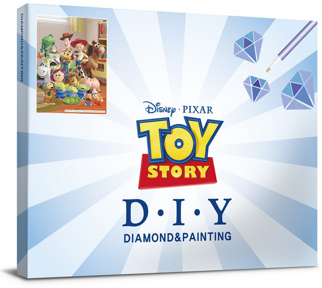 디즈니 토이스토리 보석십자수 캔버스 40x50cm DBS009, 1개, 혼합