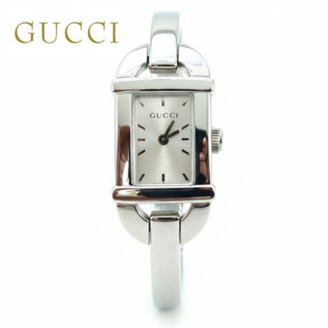 신품 6800L 실버 여성용 메탈밴드 손목시계 팔찌시계