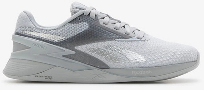 Reebok Nano X3 訓練鞋 男女適用 健身重訓慢跑 緩震耐磨穩定透氣 灰色