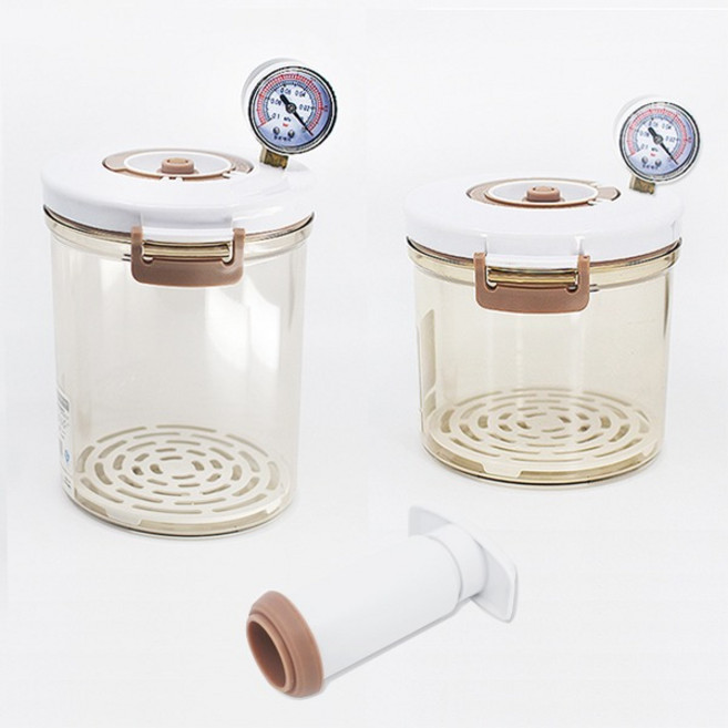 빅사이언스고급형 압력계 수동 탈포기 기포제거(1.45L/1L)선택, 탈포기 1L