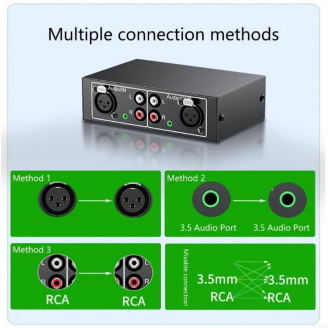 오디오 분배기2025 새로운 양방향 RCAS 오디오 스위치 4 in 1 아웃 소음없는 스테레오 스플리터 박스 용, 1개