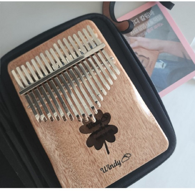 윈디 WR-17A 마호가니 코아 어쿠스틱 칼림바 17음계 래빗, 칼림바 WF-17a, 1개