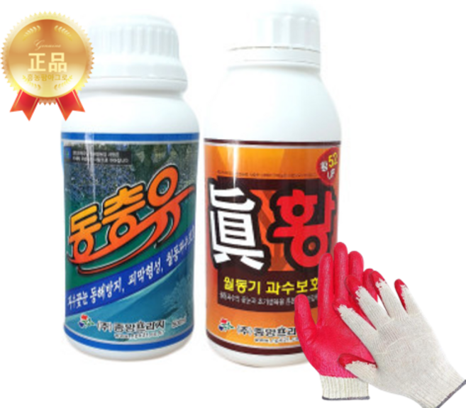 동충유500ml+진황 500ml 1세트 석회유황 과수 월동기병해충 깍지벌레 응애, 2개