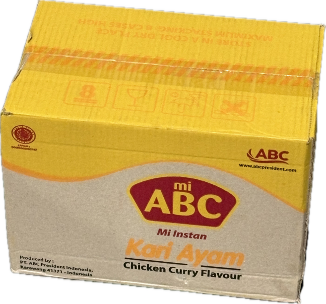 인도네시아 ABC 카리아얌 치킨커리 라면 75g, 40개