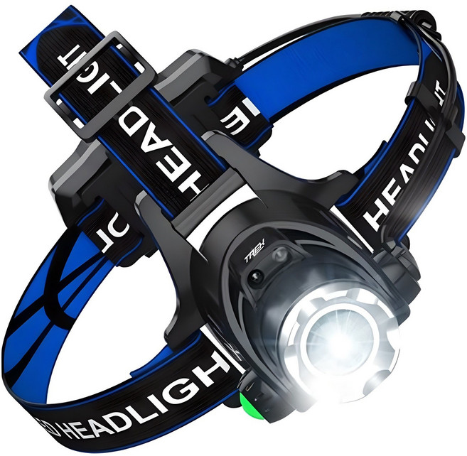 T렉스 동작인식 led 충전식 헤드랜턴, 백색광, 1세트