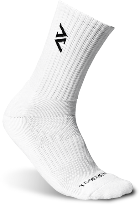 투비먼트 두툼한 중목 스포츠 양말 하프 삭스, S, 1개