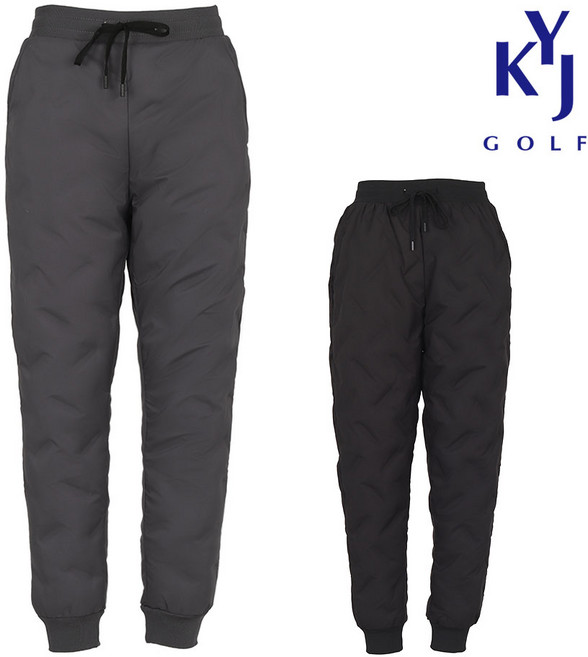 [김영주골프] 겨울 오리털 패딩 바지 고주파 남성 덕다운 조거팬츠 DOWMPT62