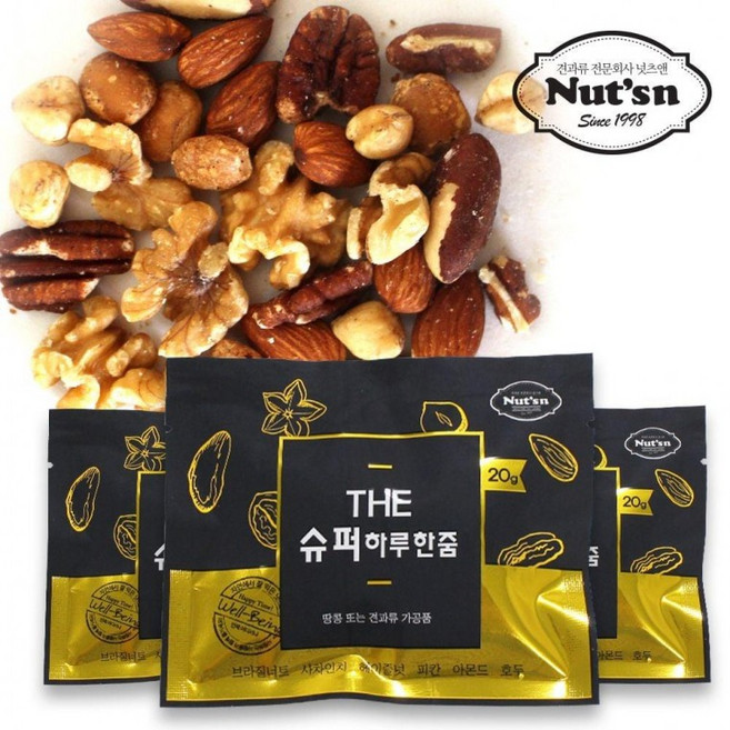 프리미엄 하루 한줌 견과 믹스넛 더슈퍼 30 봉, 20g, 1개