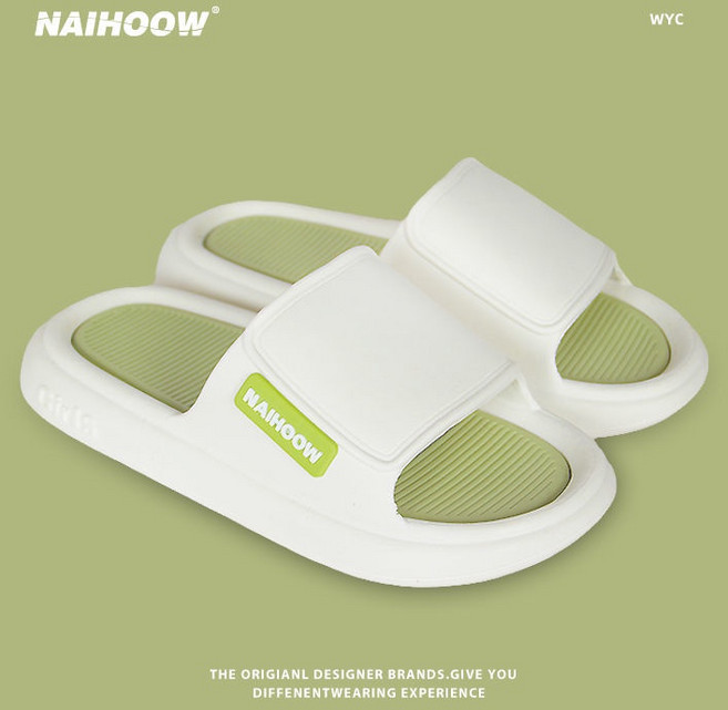 NAIHOOW 厚底防滑拖鞋, 抹茶綠