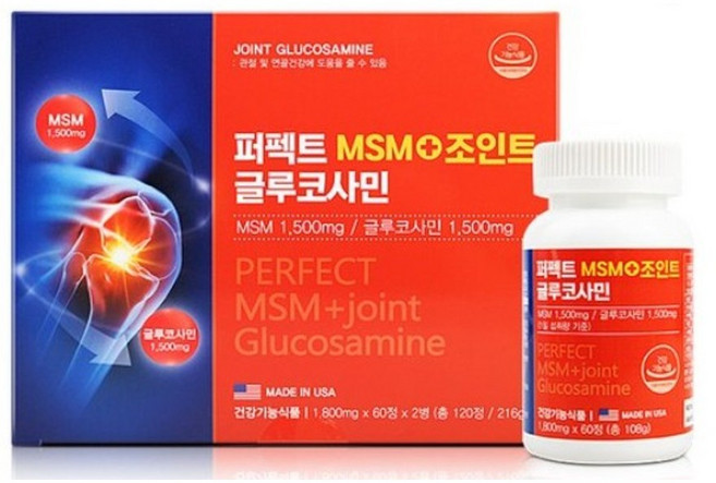 엠에스엠 조인트글루코사민 1800mg, 1개, 120정