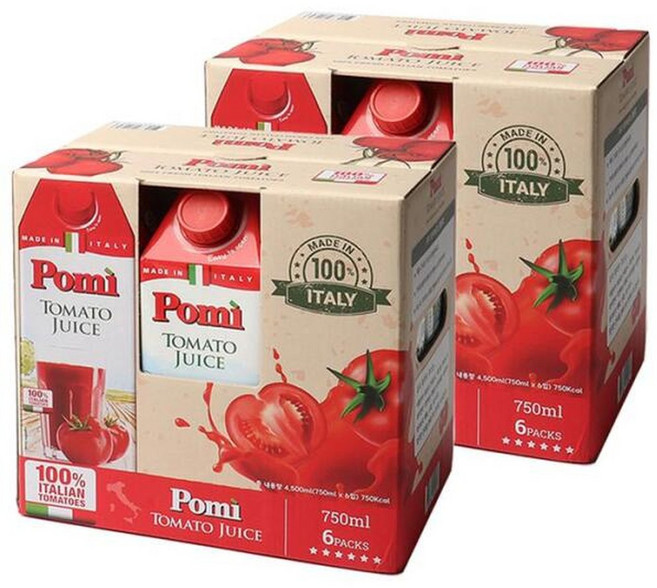 포미 착즙 토마토주스 750ml x 12개
