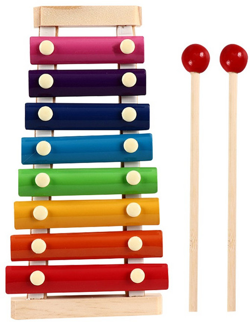 JoyBaby 兒童彩虹 音樂早教玩具 手眼協調訓練 聽力發展啟蒙, 八音階木琴, 1個