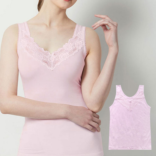 제임스딘 저자극 순면 레이스 여성 런닝 1매