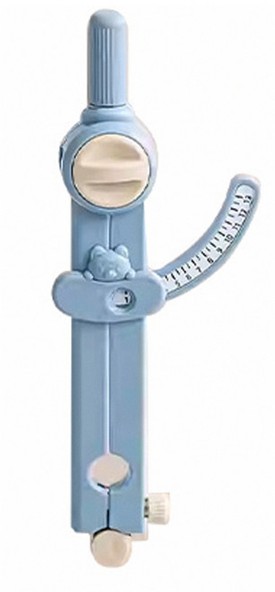 莫蘭迪易攜防滑半徑數顯圓規-附替換筆芯 文具用品 辦公用品, 1個, 藍色