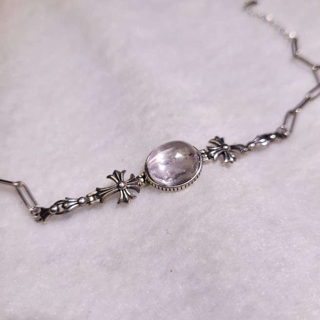 紫鋰輝石手鍊 925銀飾品 可調節手圍