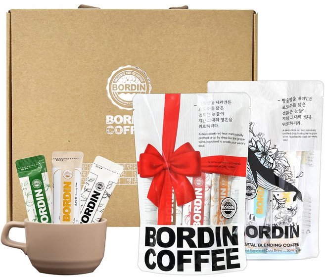 보르딘 콜드브루 파우치커피 원액 26입 선물세트 불멸의블렌딩포함 (선물용 케이스 있음), 2세트, 12개입, 30g