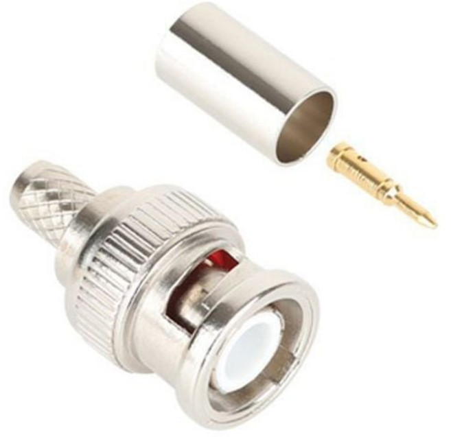 bnc 4c 압착 커넥터 동축 케이블 50옴 1개 동축케이블젠더 변환젠더 동축케이블