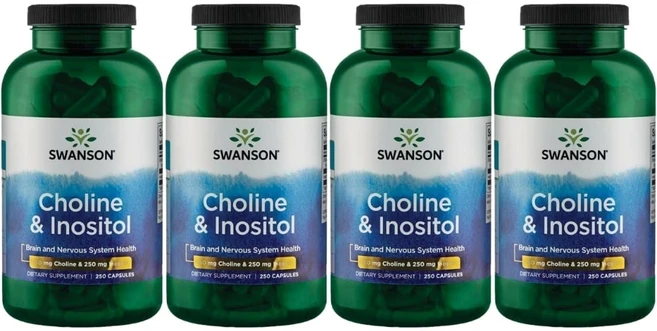 스완슨 콜린&이노시톨 250mg 캡슐 250정 4병, 4팩 - 쿠팡