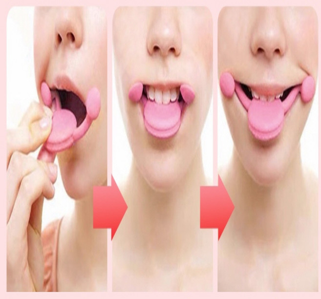 편디자인 입꼬리 교정기 입매올리기, 핑크