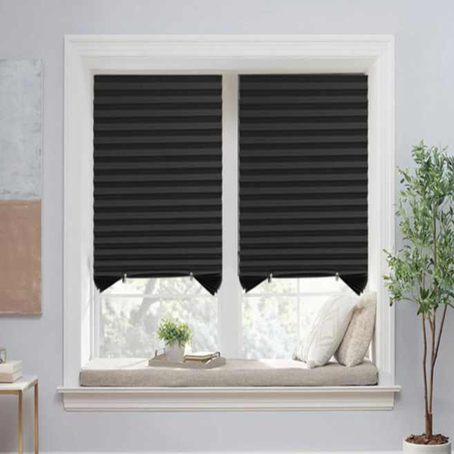 붙이는 블라인드 접착식 종이 암막 햇빛차단 창문 가리개 사무실용