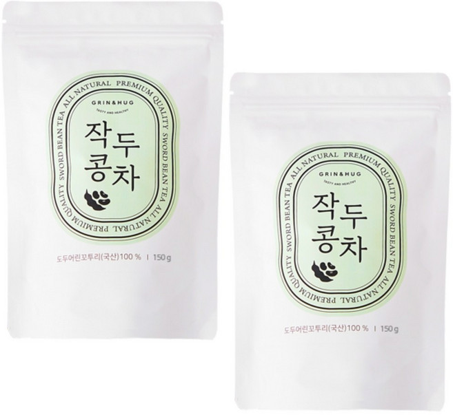 그린앤허그 작두콩깍지 볶은 작두콩차 150g 전남 나주 구수한 원물그대로 따뜻한 목에좋은차 작두콩, 1개입