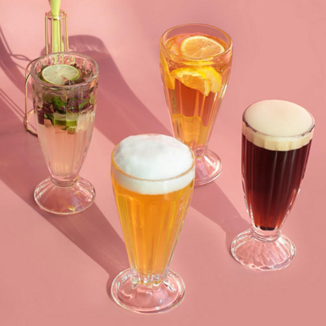 cocooning 홈카페 맥주잔 아이스커피잔 고블렛잔 350ml 430ml, 스페스430ml, 1개