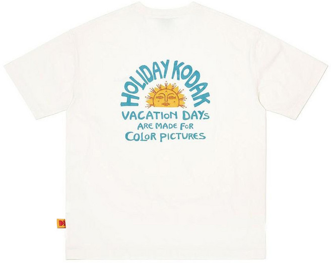 코닥 홀리데이 코닥 바캉스 여름감성 순면 티셔츠
