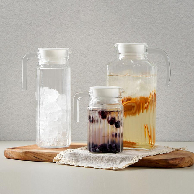 루미낙 콰드로 유리물병 분리형뚜껑 세트 3size, 1.7L, 1개