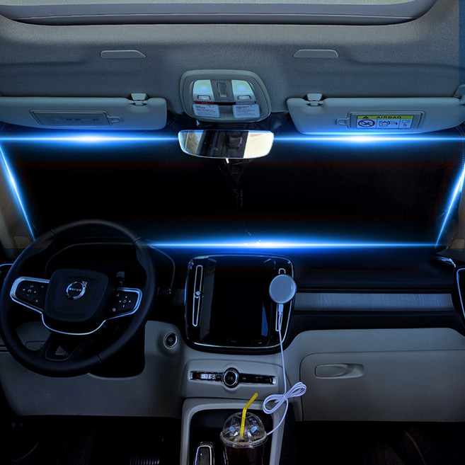 소미온 쿨쉴드 차량용 햇빛가리개 앞유리 원터치 자외선차단, 1개, 쿨블랙