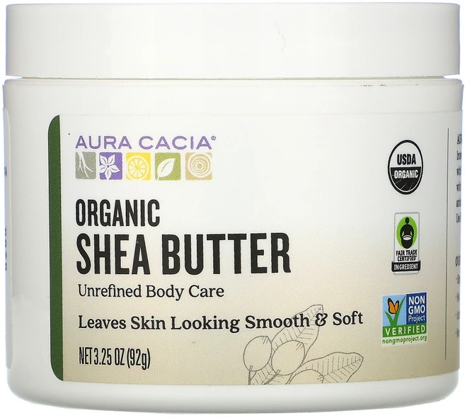 Aura Cacia 유기농 시어버터 92g(3.25oz) 2팩, 1개, 92g - 쿠팡