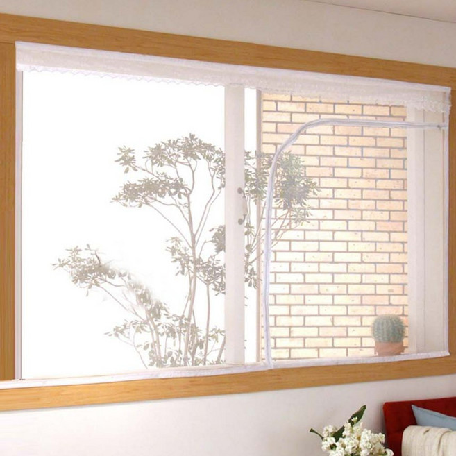 창문방충망 셀프 벨크로 모기망 지퍼식 창문용 대형