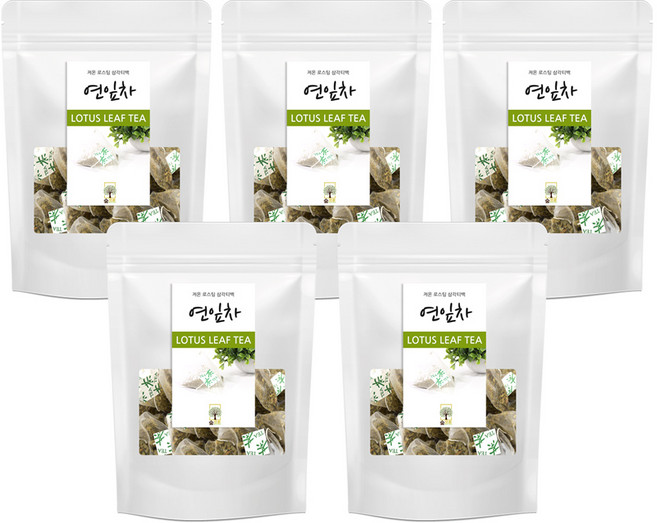 연잎차 50티백 숲으로허브 삼각티백, 1g, 50개입, 5개