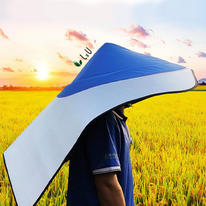 [LxU] 최신형 남녀공용 농사일용 전신 자외선 차단 썬 케이프 농부모자