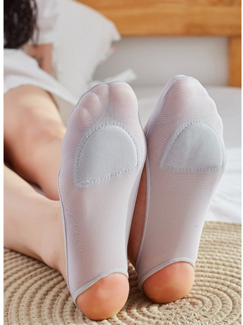 여성양말 뮬 하이힐 튼튼 쿠션 슬링백 끈 덧신 양말 5켤레세트