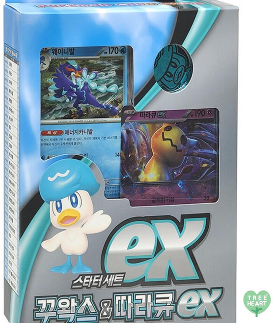 SCLmall 포켓몬스타터덱 꾸왁스따라큐ex 포켓몬카드프로모, 1개