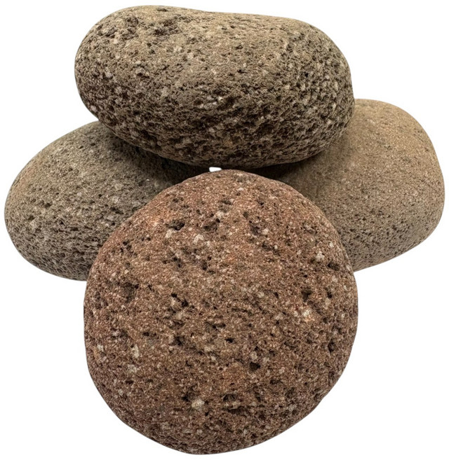 紅麥飯石 4kg 天然火山岩 1.2寸(約7-9cm) 水族箱底砂 園藝鋪面石 淨化水質 促進植物生長, 紅色